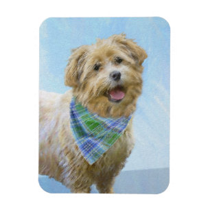 Glen of Imaal Terrier Painting - Original Dog Art Magnet