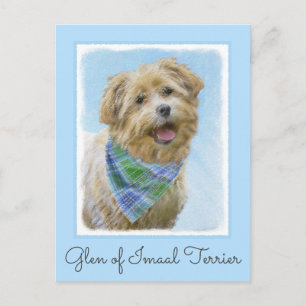 Glen of Imaal Terrier Painting - Original Dog Art Postkarte