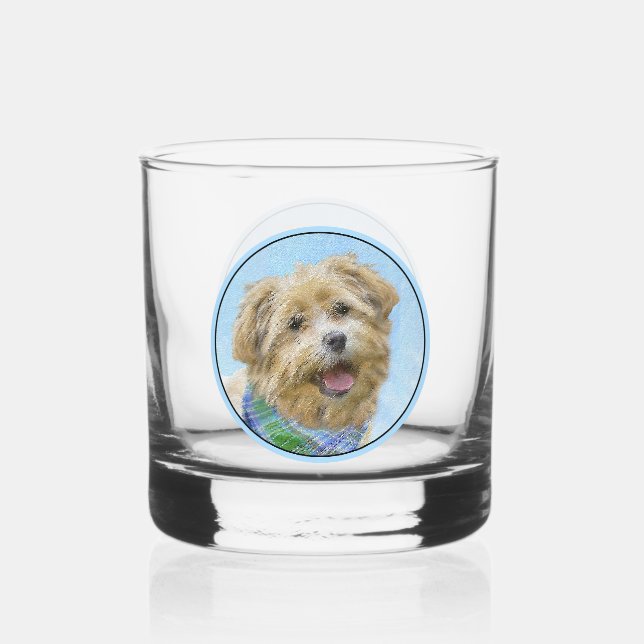 Glen of Imaal Terrier Painting - Original Dog Art Whiskyglas (Vorderseite)