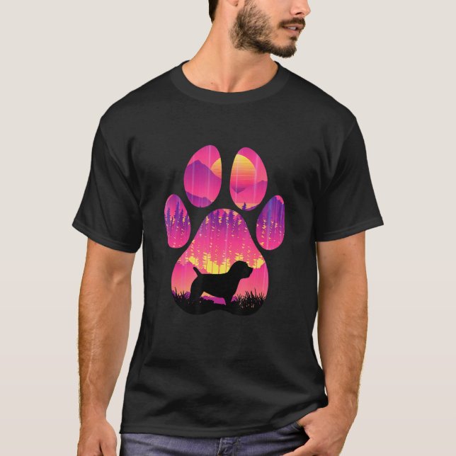 Glen of Imaal Terrier Paw Mom Dad Dog  Women Men T-Shirt (Vorderseite)