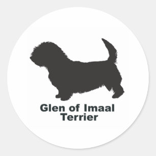 Glen of Imaal Terrier Runder Aufkleber