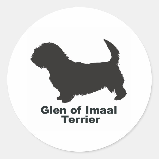 Glen of Imaal Terrier Runder Aufkleber (Vorderseite)