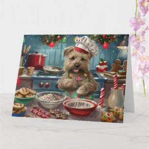 Glen of Imaal Terrier Weihnachtsbäckerei: Festlich Karte