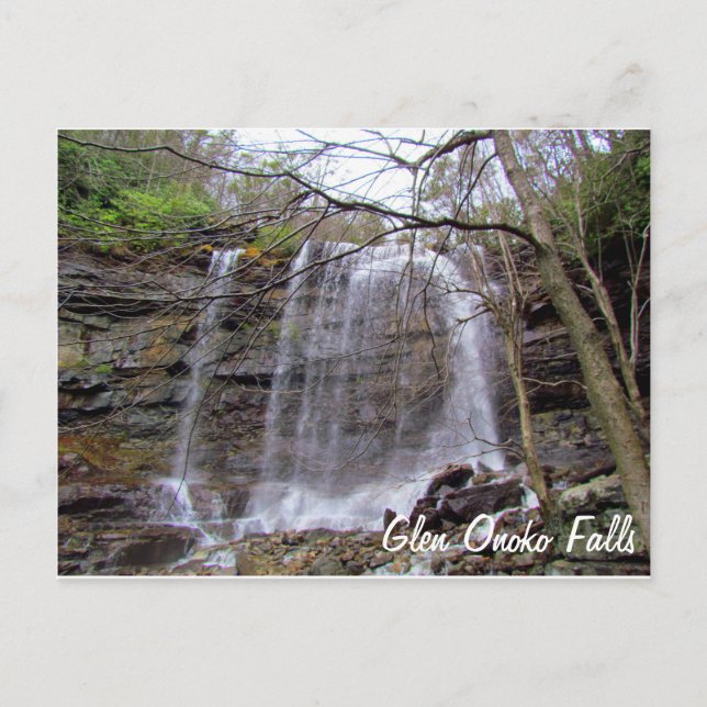Glen Onoko Falls Postkarte (Vorderseite)