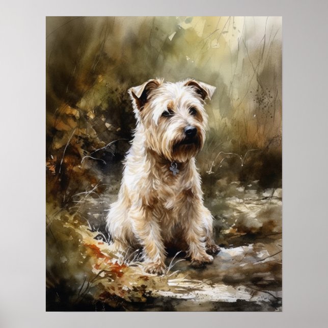 Glen von Imaal Terrier Dog Art Print Poster (Vorne)