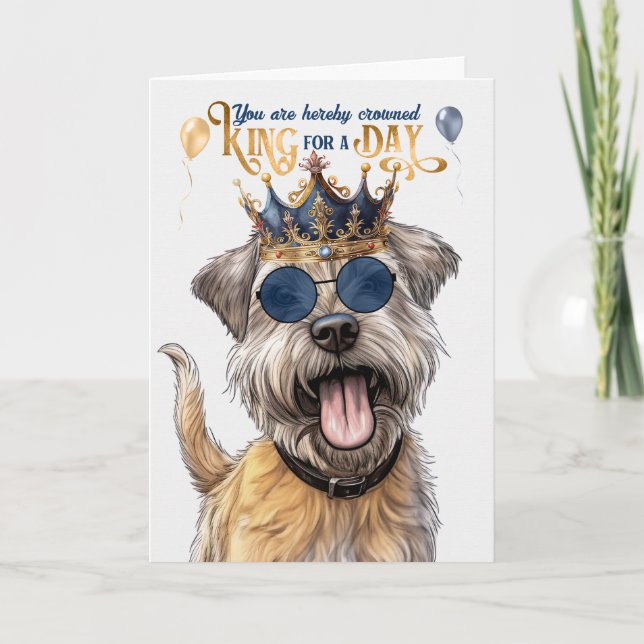 Glen von Imaal Terrier Dog King Funny Birthday Karte (Vorderseite)