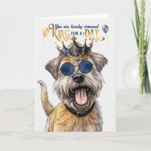 Glen von Imaal Terrier Dog King Funny Birthday Karte
