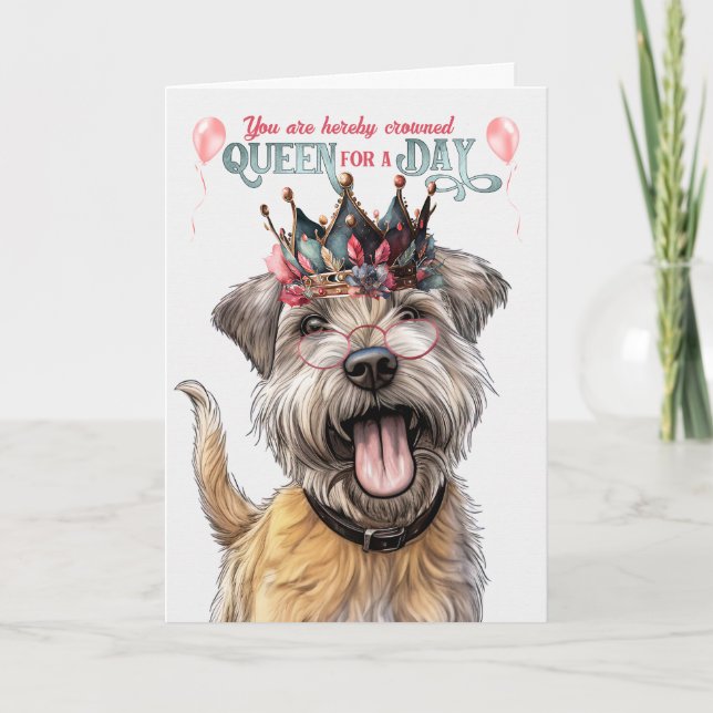 Glen von Imaal Terrier Dog Queen Funny Birthday Karte (Vorderseite)