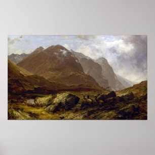 Glencoe durch Horatio McCulloch Poster