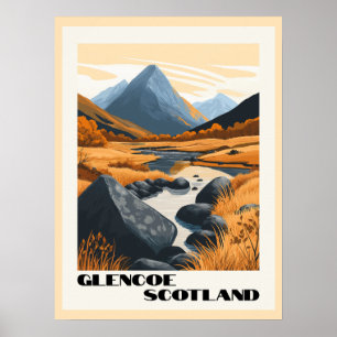 Glencoe, Schottland - Atemberaubende schottische H Poster