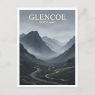 Glencoe Schottland Reise Andenken Postkarte