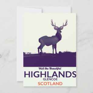 Glencoe, Urlaubsdruck Schottische Highlands. Einladung