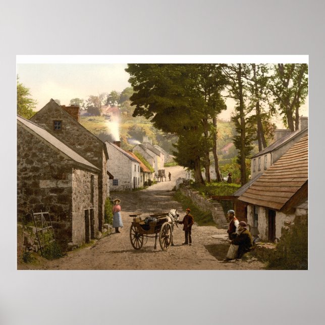 Glencoe Village, County Antrim, Northern Ireland Poster (Vorne)