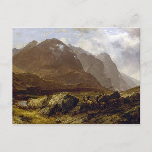 Glencoe von Horatio McCulloch Postkarte (Vorderseite)