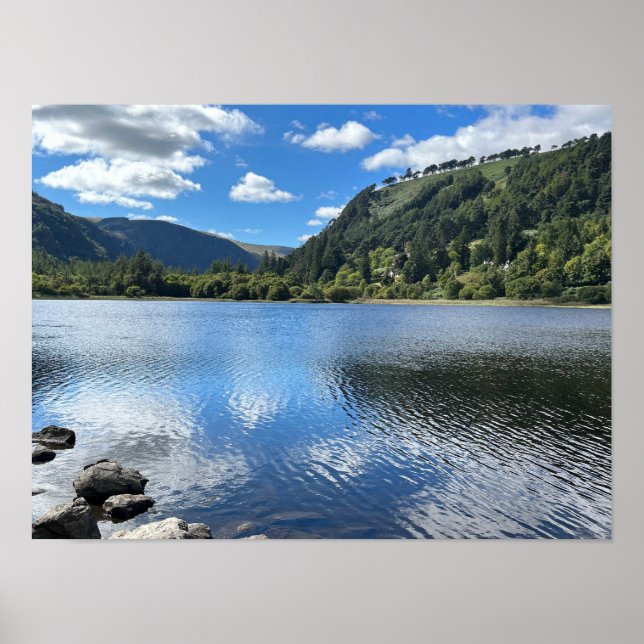 Glendalaugh Lakes Landkreis Wicklow Irland Europe Poster (Vorne)