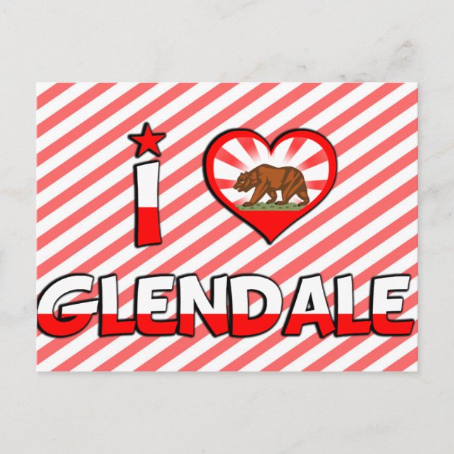 Glendale, CA Postkarte (Vorderseite)