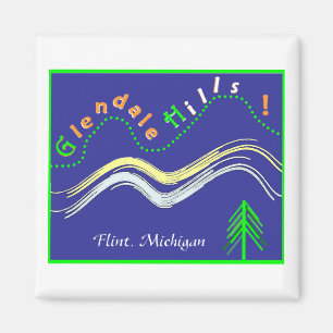 Glendale-Hügel-Feuerstein, Michigan-Magnet Magnet