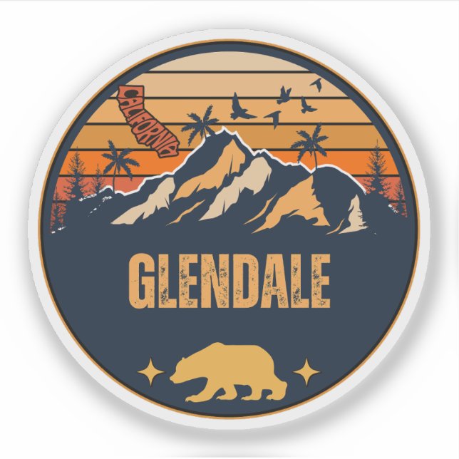 Glendale, Kalifornien Aufkleber (Vorderseite)