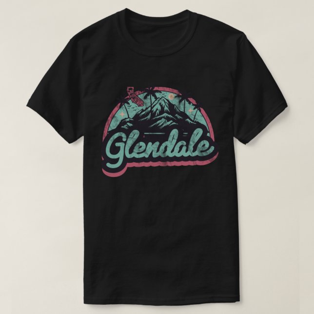 Glendale, Kalifornien T-Shirt (Design vorne)