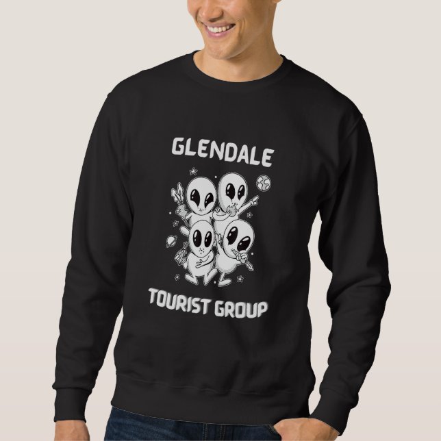 Glendale Native Pride Alien Funny Staat Tourist SP Sweatshirt (Vorderseite)