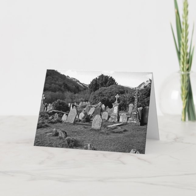 Glendalough Friedhof Karte (Vorderseite)