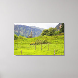 Glendalough, Irland. Glendalough ist eines Leinwanddruck