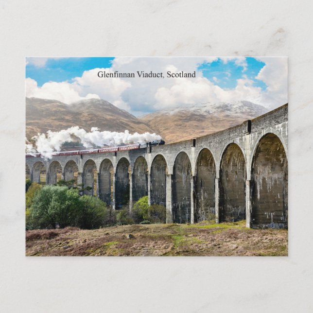 Glenfinnan Viaduct, Schottland Postkarte (Vorderseite)