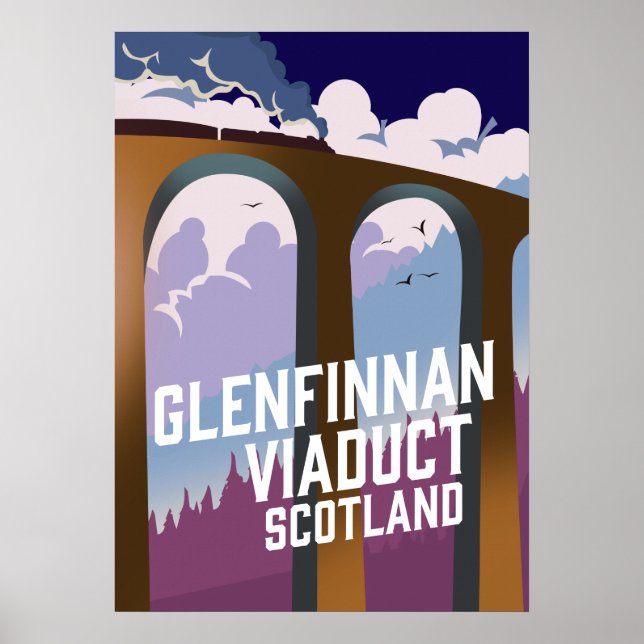 Glenfinnan Viaduct Scotland Poster (Vorne)