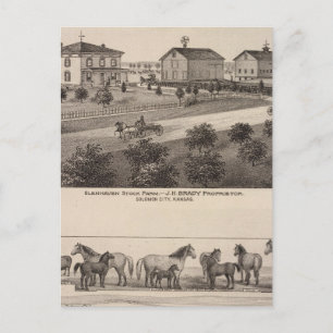 Glenhaven und angenehme Aussicht, Kansas Postkarte