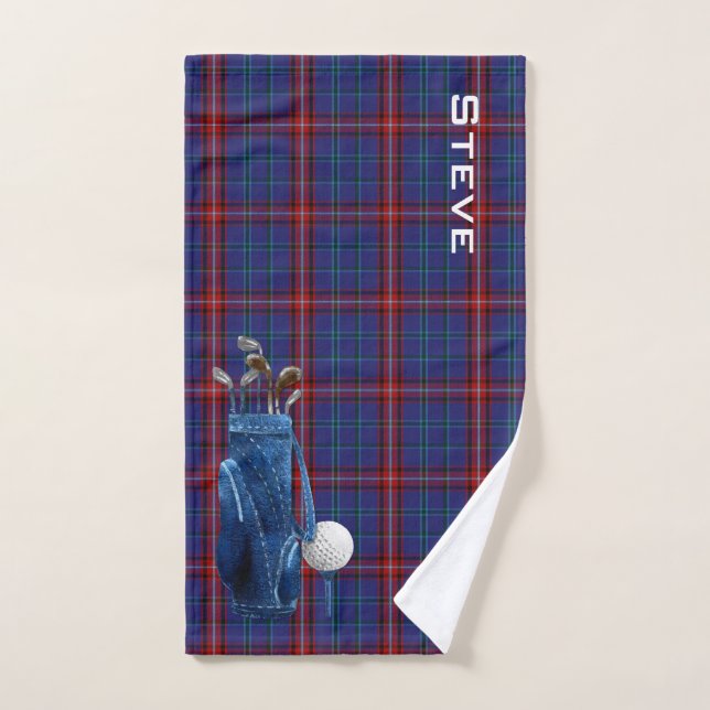 Glenn Kariert Golf Towel Handtuch (Handtuch)