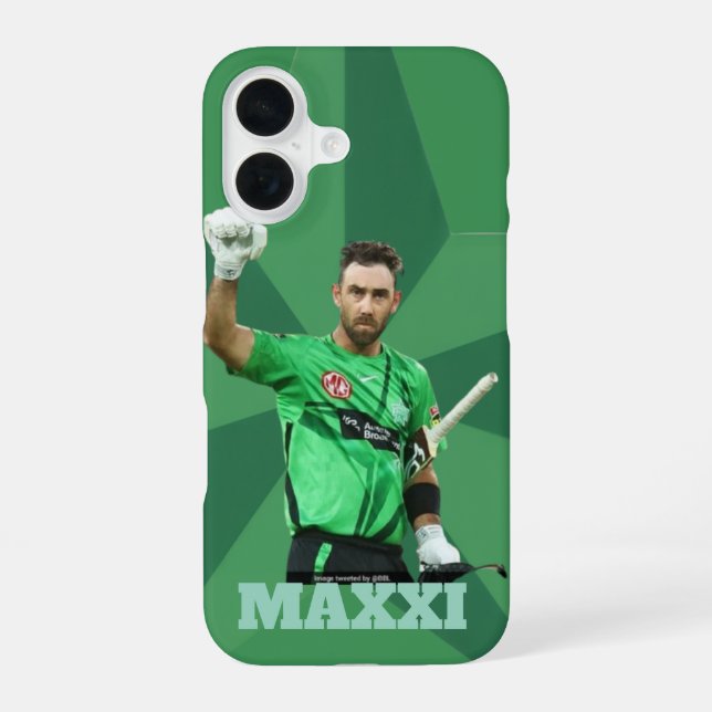 Glenn Maxwell Melbourne Stars Cricket Fan Art iPhone 16 Hülle (Rückseite)