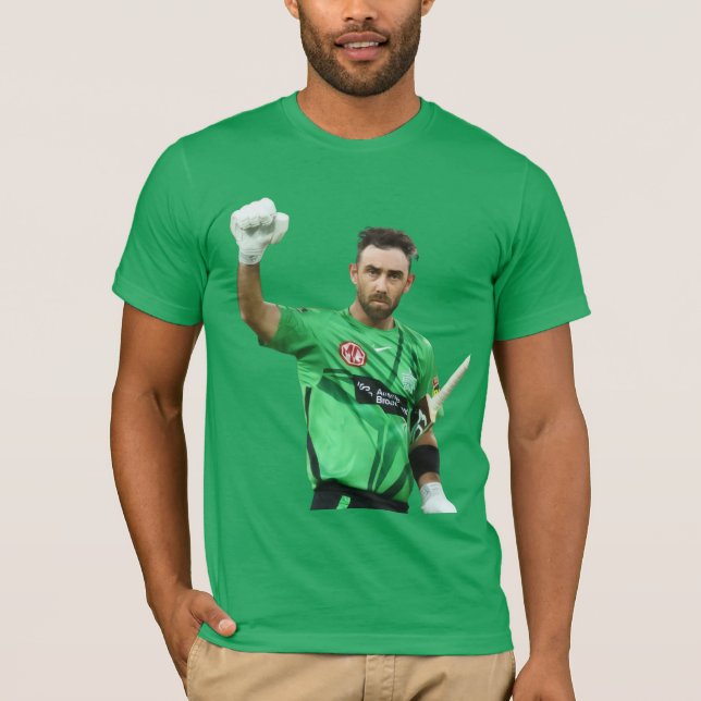 Glenn Maxwell Melbourne Stars Cricket Fan Art T-Shirt (Vorderseite)