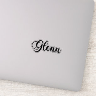 Glenn Name - Handgeschriebene Kalligrafie Aufkleber
