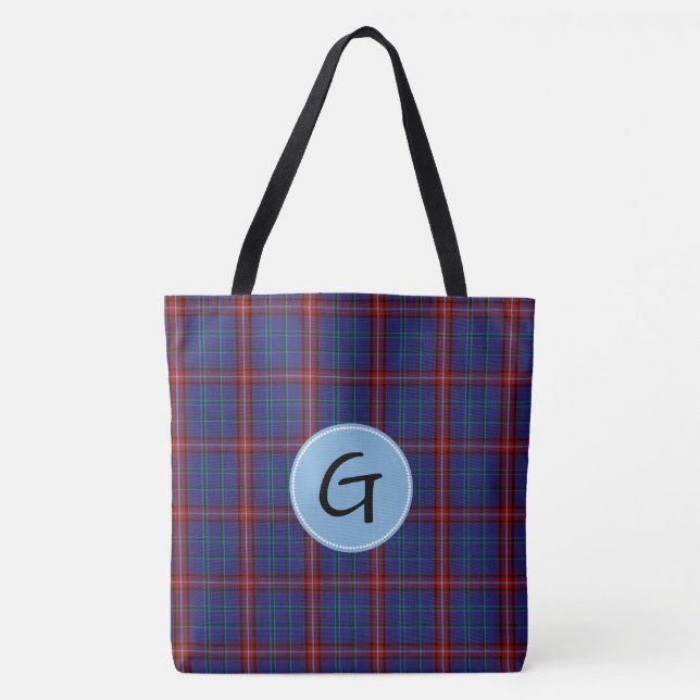Glenn Tartan Kariert Tote Bag (Vorderseite)