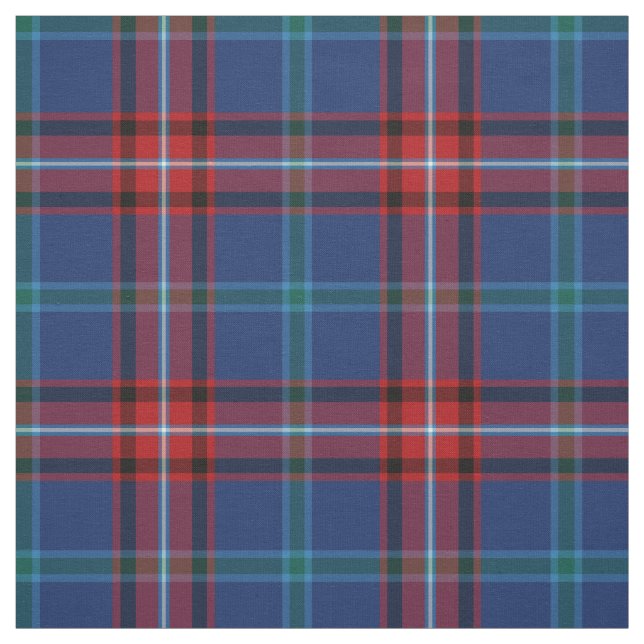 Glenn Tartan Pattern Blue Irish Kariert Stoff (Muster)