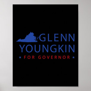 Glenn Youngkin Virginia Gouverneurswahl Republik Poster