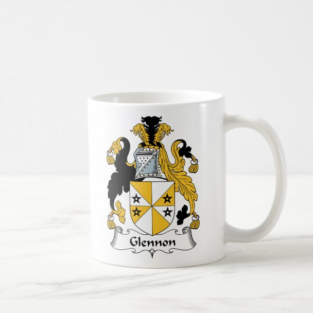 Glennon Familienwappen Kaffeetasse (Rechts)