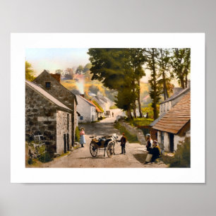 Glenoe Village, County Antrim, Irland Poster