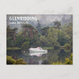 Glenridore, Lake District, Cumbria, Boat on Lake Postkarte