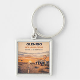 Glenrio Route 66 Geisterstadt-Reiseandenken Schlüsselanhänger