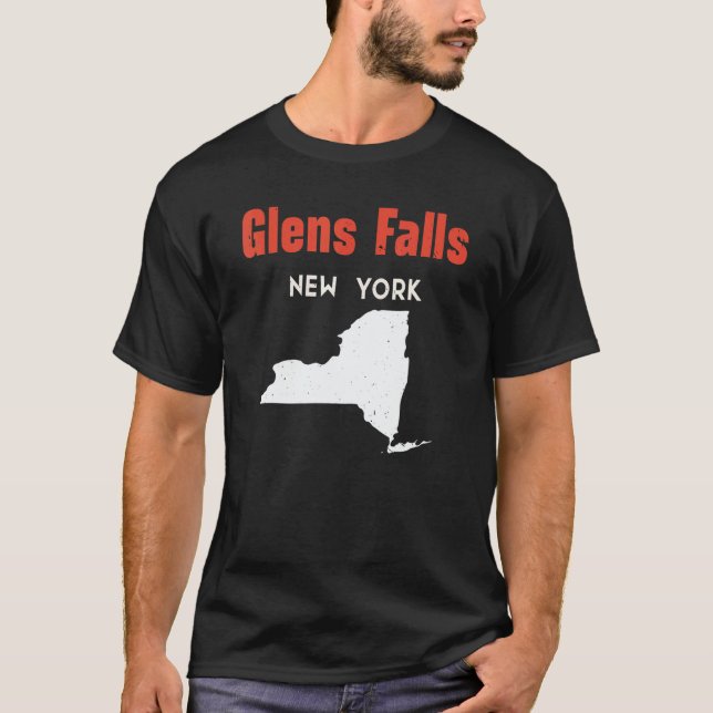 Glens Falls New York USA State America Travel New  T-Shirt (Vorderseite)