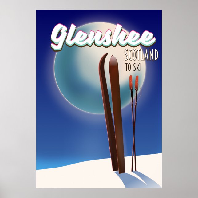 Glenshee Scotland Ski Poster (Vorne)