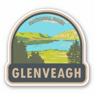 Glenveagh National Park Irland Lough Veagh Travel Aufkleber