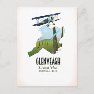 Glenveagh Nationalpark Irland County Donegal Karte