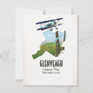 Glenveagh Nationalpark Irland County Donegal Karte