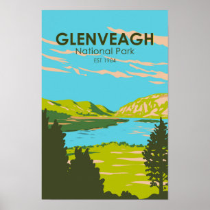 Glenveagh Nationalpark Irland Lough Veagh Reise Poster