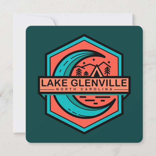 Glenville-Mondglanz Einladung (Vorderseite)