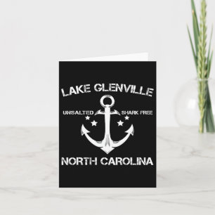 Glenville North Carolina Funny Fishing Camper Karte