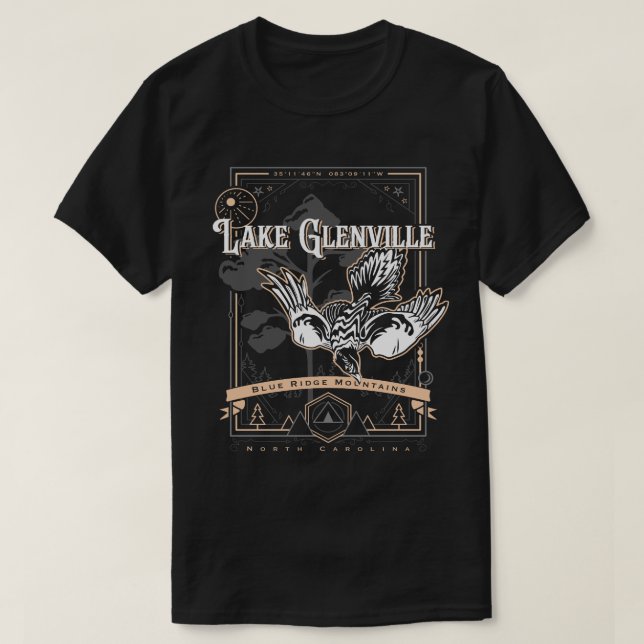 Glenville North Carolina Geobird T-Shirt (Design vorne)