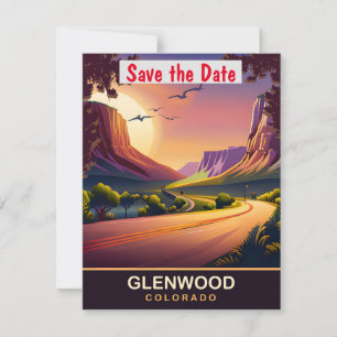 Glenwood Canyon, Colorado, Reise-Postkarte,  Save The Date